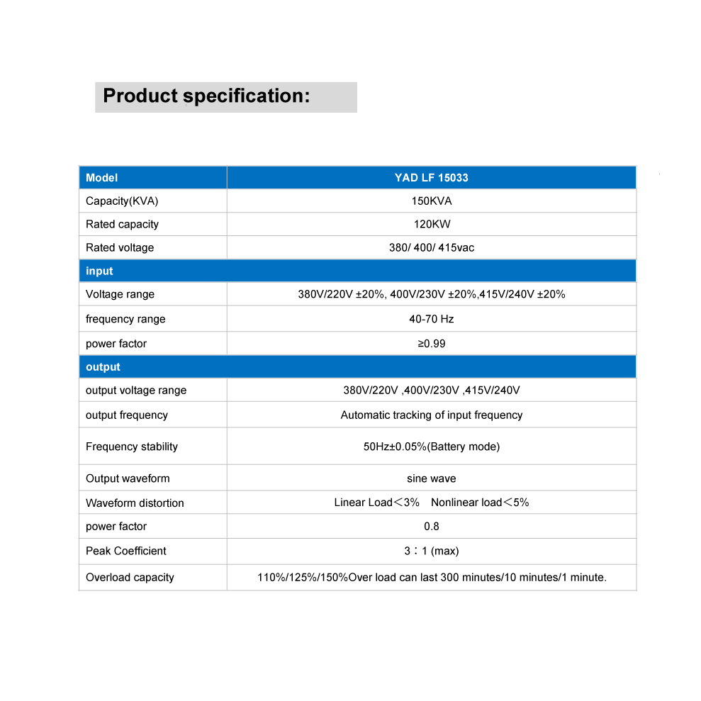 YAD-LF-15033-150KVA-details